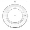 Fabricko Bamboo Steamer Ring Adapter Stainless Steel for 8 to