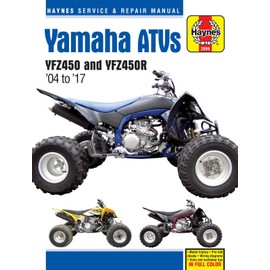 Yamaha YFZ450/450R ATV, 2004-2017 Haynes Repair Manual