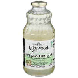 Lakewood, Organic Aloe Vera Leaf Juice, 32 Fl Oz (Pack of 1)