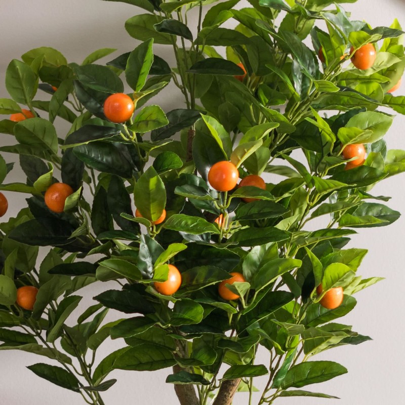 Vickerman 48" Artificial Green and Orange Real Touch Orange Tree.