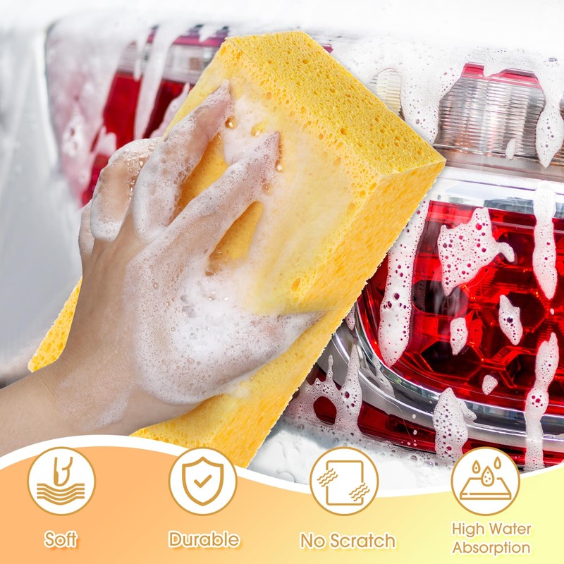 Mimorou 10 Pcs Large Sponge Bulk 7.9 x 3.9 x