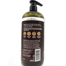 Hair Chemist Champú de crecimiento más rápido con cafeína y castor 33.8 oz. - Champú para el cabello para un crecimiento más rápido del cabello, champú sin sulfato
