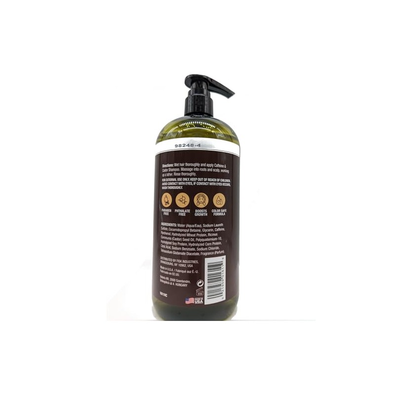 Hair Chemist Champú de crecimiento más rápido con cafeína y