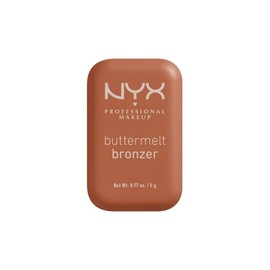 NYX Professional Makeup Buttermelt Bronzer, bronceador cremoso en polvo con alta pigmentación, fórmula vegana, acabado natural con duración hasta por 12H, 5g – Tono Butta Ballin (Claro medio cálido)
