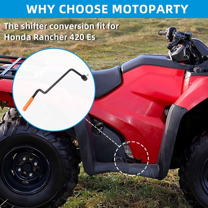 motoparty Shifter Conversion for Honda Rancher 420 ES Gear Shift