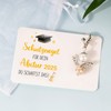Lucky Charm Exam Key Ring Clover Good Luck Graduation 2025