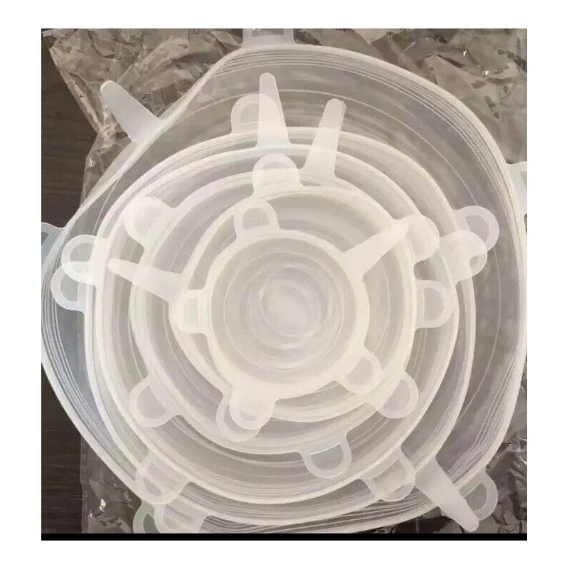 Kitchen 6 pcs / 1 Pack Stretch Lids, Food Grade,