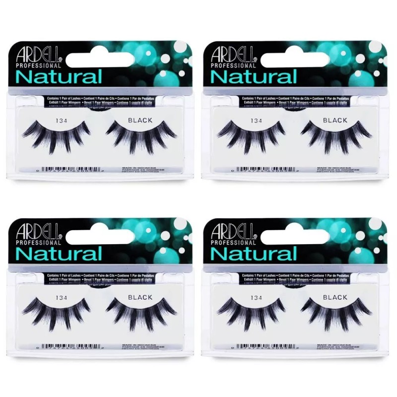 Ardell False Eyelashes #134 Black (4 Pack)