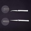 WANDIC Cross Locking Tweezers Bent & Straight Reverse Action Stainless