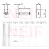 Hammer Head Screws M10 x 80 mm Stainless Steel A2-70