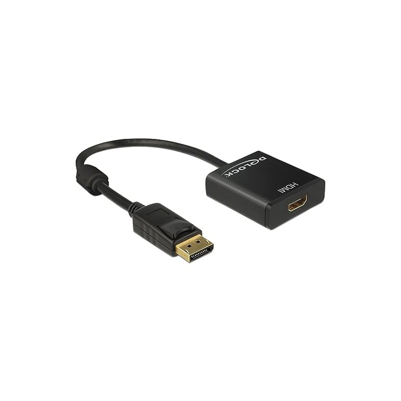 Delock Adapter Displayport 1.2 Stecker > HDMI Buchse 4K Aktiv