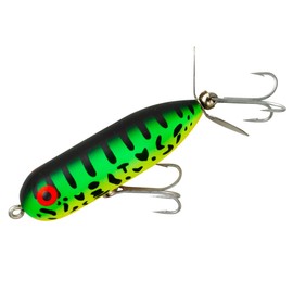 Heddon Torpedo Prop-Bait Topwater Fishing Lure with Spinner Action, Fluorescent Green Crawdad, Baby Torpedo (3/8 oz)