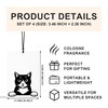 GTYNU Funny Black Cat Car Air Freshener 4 Pcs, Cute