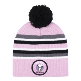 Peanuts Snoopy Winter Hat Bobble Hat Kids Girls, multi-coloured