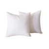 21x21 Hypoallergenic Luxury 100% Small Feather Square Pillow Insert, 100%