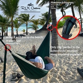 RLX Outdoors - Set of 4 Red Lightweight 20g Carabiners, 7075 Aluminum, 12kN/1200Kg Capacity, Camping, Hammock, Key Ring, Backpacking, Secure Luggage for Canoes, SUP, Kayaks, no Rust