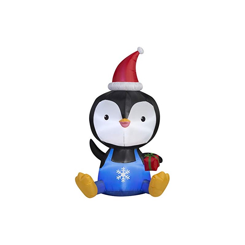 Gemmy Big Head Penguin Airblown Lawn Decor