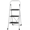 Segawe 3 Step Ladder Lightweight Folding Step Stool with Wide