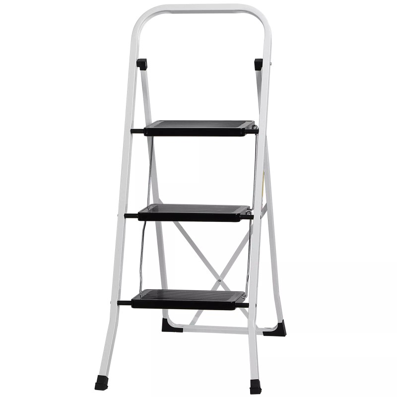 Segawe 3 Step Ladder Lightweight Folding Step Stool with Wide