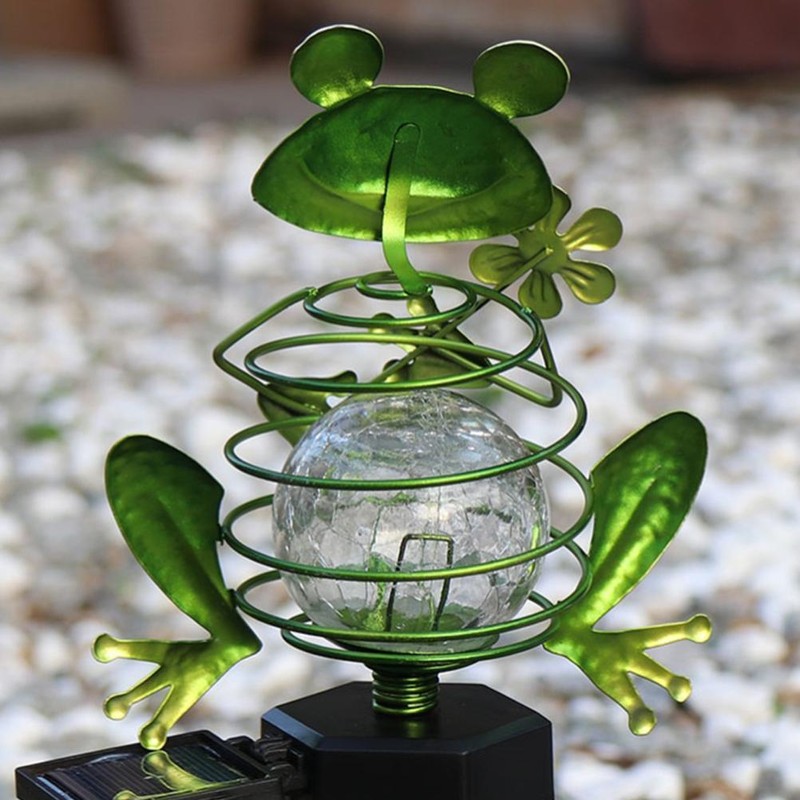 Solar Outdoor Lawn Lamp Frog Spring Garden Decoration Light Waterproof