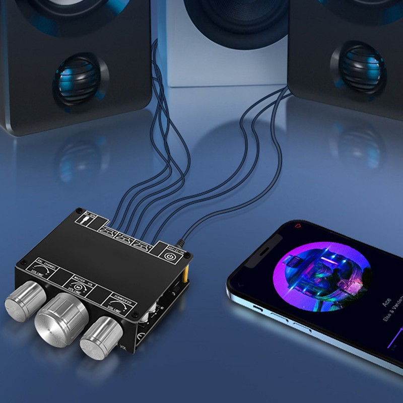 Bluetooth Amplifier Board 2.1 Channel Treble Bass 2x 50W 100W