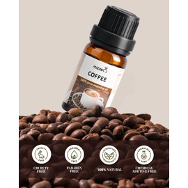 MIZZEO Bakery Essential Oil Set, Premium Pure & Natural Aromatherapy Essential Oils for Home, 6 * 10 ML Diffuser Oil Gift Set- Coffee,Caramel Cookie,Ice Cream,Chocolate,Pumpkin Pie,Popcorn