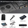 MEIRIYFA XLR 3-Pin Socket Panel Mount Adapter Audio Connector, XLR