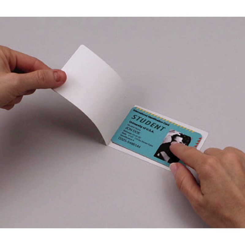 Fellowes, Self-Adhesive Laminating Pouches, 5 Mil, Photo Size, 5 per
