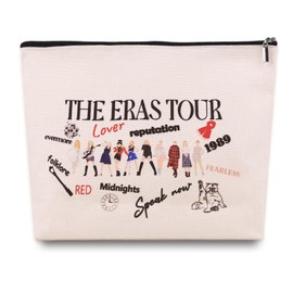 Bag1 Music Lover Makeup Bag, Cosmetic Bags, Music Lover Gift for Women, Music Lyric Albums Inspired Gift Tote Bag Fans Gifts Tote Bag Portable Makeup, Travel Makeup Bag