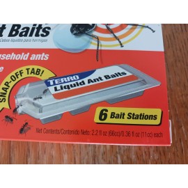 Terro T300 Ant Killer II, Liquid Ant Baits, Package of 6 Bait Stations