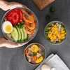 Yalilong Set of 2 Heat Insulated Stainless Steel Bowls, SUS