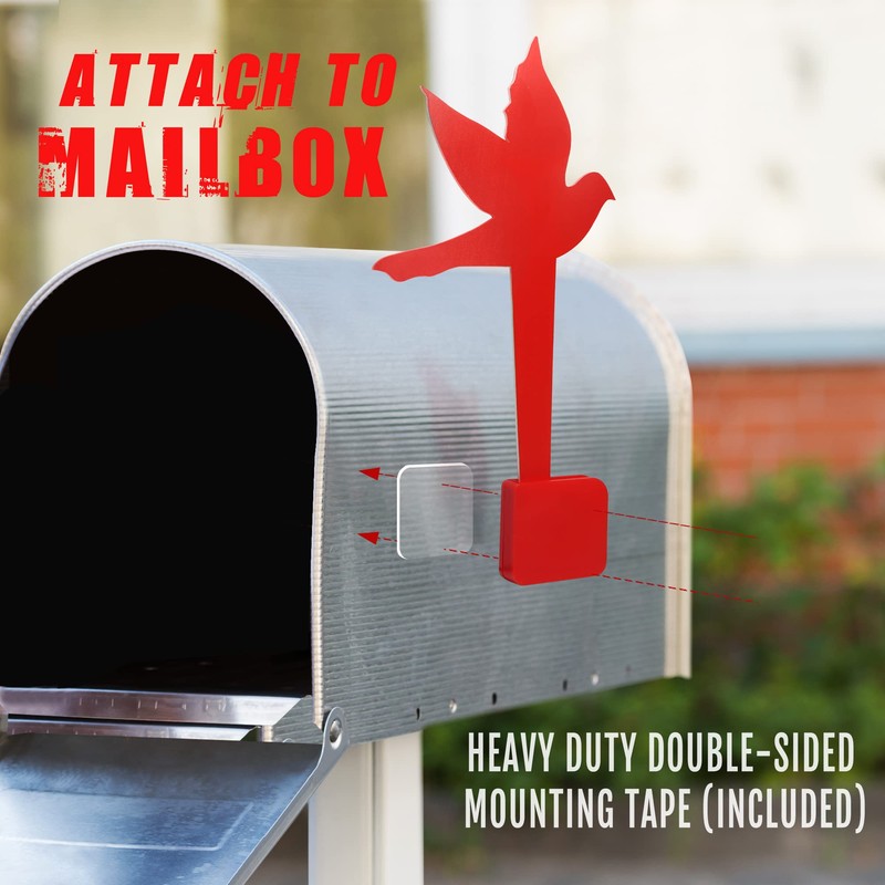 Anley Universal Outgoing Mail Dove Bird Mailbox Flag for Wood,