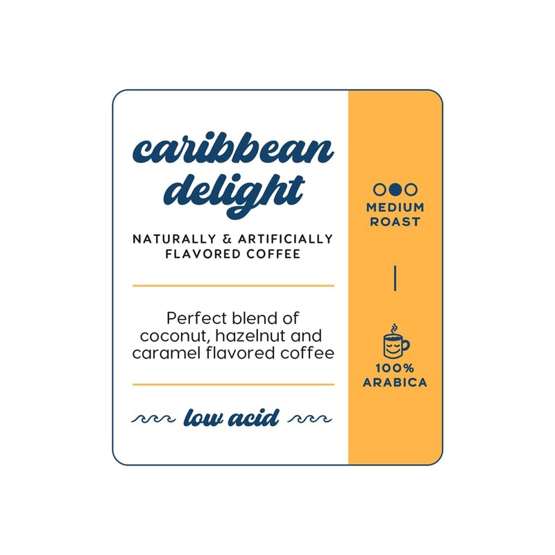 Manatee Gourmet Coffee, Whole Bean, Medium Roast, Caribbean Delight, 2