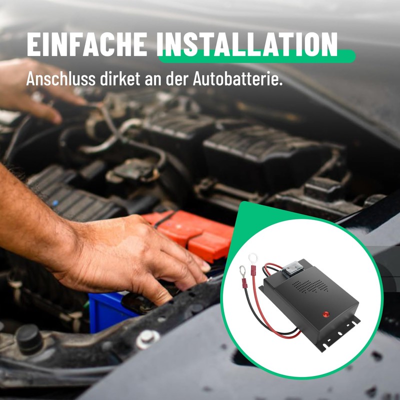 greate greate 2X Marderschreck Auto mit 12V Batterieanschluss - Marderschrecker