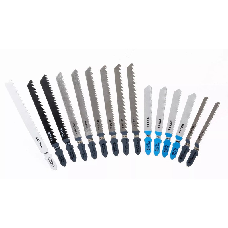 Hyper Tough 15-Piece T-SHANK JIGSAW BLADE SET (Hyper Tough)