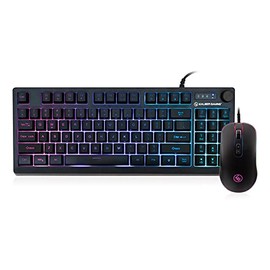 IOGEAR Kaliber Gaming KORONA KORE II Compact Keyboard Combo - Includes 89-Key Zone RGB Keyboard with 10-Key Function and Volume Control Knob, Plus 6200 DPI RGB Gaming Mouse (GKM601)
