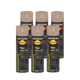 Rust-Oleum V2171838 High Performance V2100 System Rust Preventive Enamel Spray Paint, 20 fl. oz. container, 15 oz. fill,, Tan, 6-Pack