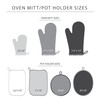 KitchenAid Beacon Two-Tone Non-Slip Mini Oven Mitt Set, Navy/Ink, 5.5"x8",