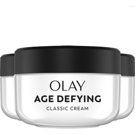 Olay Age Defying Classic Daily Renewal Cream, Face Moisturizer 2. fl oz(Pack Of 3) Packaging may Vary