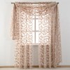 Elegant Beige Sheer Curtains, Light Filtering Voile Drapes, Rod Pocket