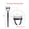 Eyelash Separator Eyelash Comb Lash Separator Stainless Steel Black Long