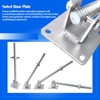 GaeaAuto 4 Pack Scaffold Swivel Screw Jack Solid Stem Adjustable