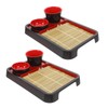 DECHOUS Soba Noodle Plate: 2 Sets Japanese Cold Soba Noodle