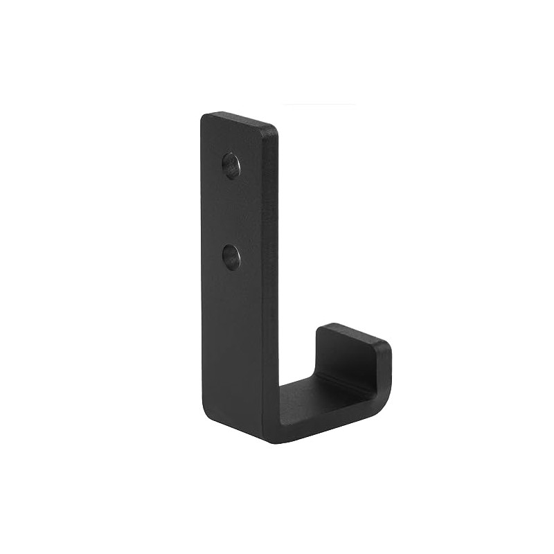 OTTFF 4 Pack 5-1/2" Heavy Duty Black Steel J Hook,