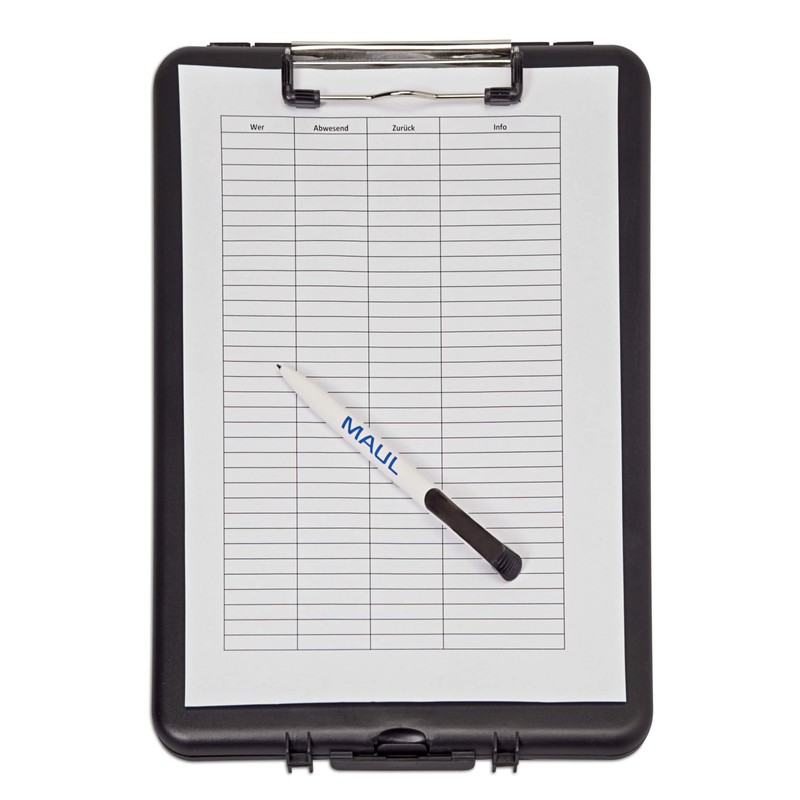 Maul Clipboard with Storage Compartment, Form Holder, Din A4 High,