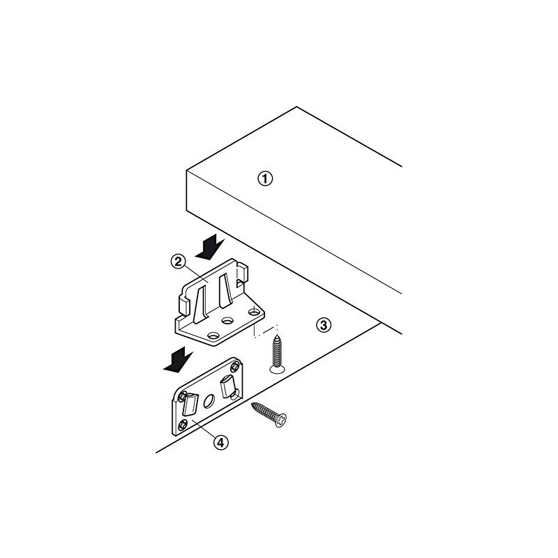 Gedotec Bed Connector Metal Bed Angle for Bed Constructions -