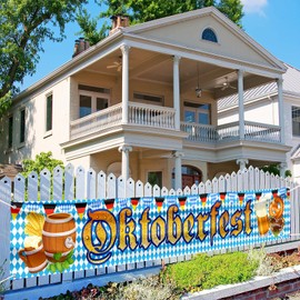 Oktoberfest Banner Decoration, Oktoberfest Bavarian Decorative Garland Banner for Oktoberfest Party, Interior and Exterior Decoration, 300 x 50 cm