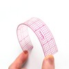 KEARING Clear Sewing Graph Fashion Design Ruler, Sandwich Line, 2