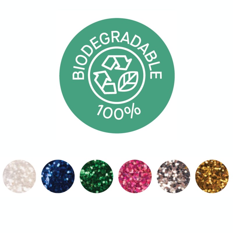 APLI Kids 6 Bottles Metal Glitter Biodegradable Ideal for Costumes