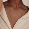 Goldegg 925 Sterling Silver Necklaces for Women,1.1mm Box Chain 16